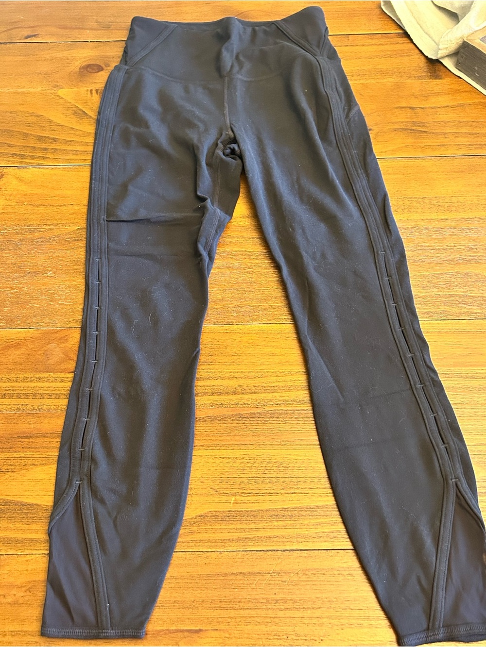 Athleta Black Side Detail Leggings Size Small